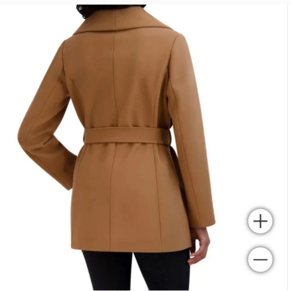 Tahari Ladies' Faux Wool Wrap Coat, nwt - Picture 2 of 8